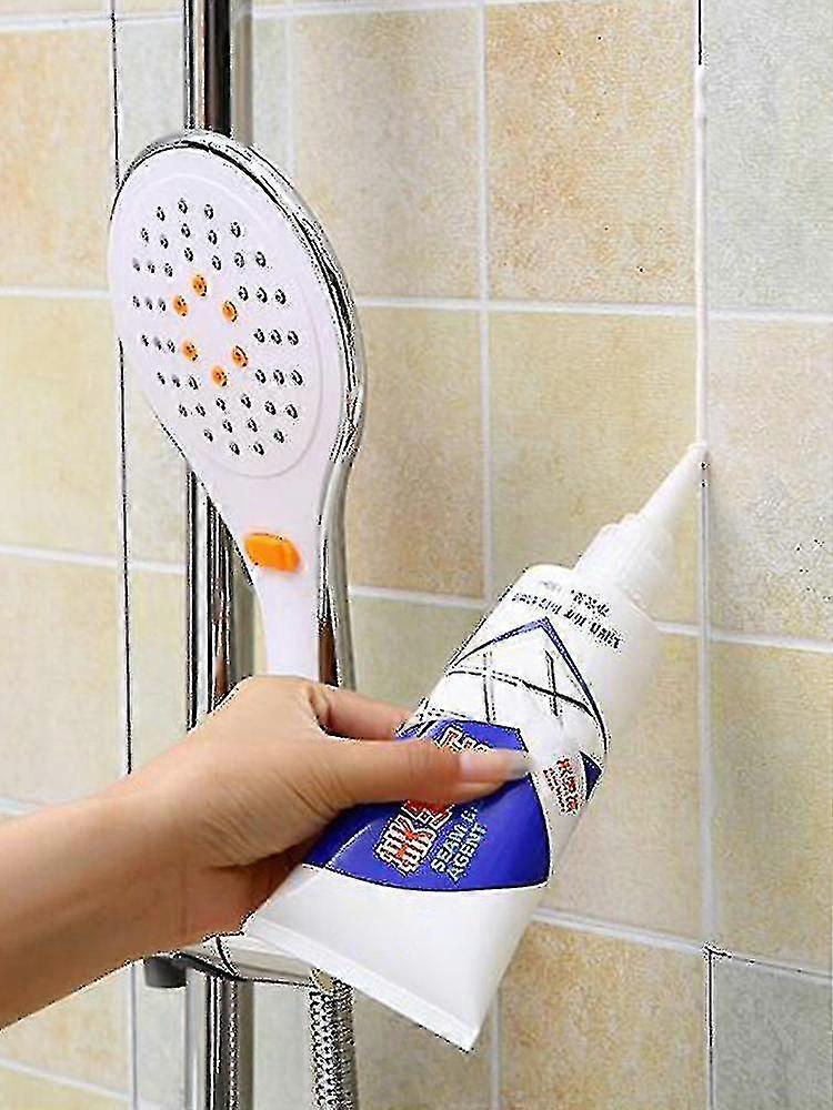 Waterproof Grout Filler For Tile Repair, Anti-mold Tile Joint Sealant (180ml, White) WG