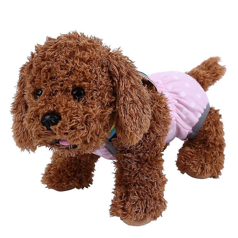 Female Dog Diaper Physiological Menstruation Suspender Underwear Briefs Pants Dot Pink M