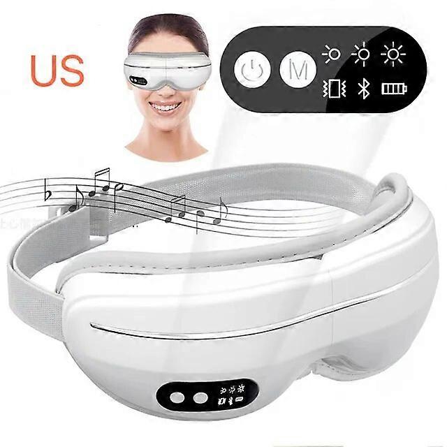 Electric Eye Massage Instrument Hot compress Vibration Eye Mask Bluetooth Music Wireless Portable Folding Eye Massage Instrument