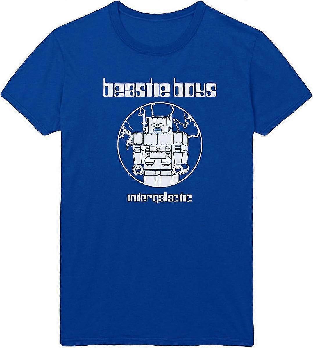 Tricou intergalactic pentru bărbați Albastru Retro material la modă