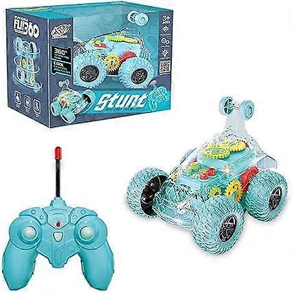 Taaperot RC temppuauto lelut LED-valolla, 360 kääntöä pyörivä temppuajoneuvo kuorma-auto auto auto pojat tytöt lelut, kaukosäädin auto sähköautot lapsille 3 vuotta