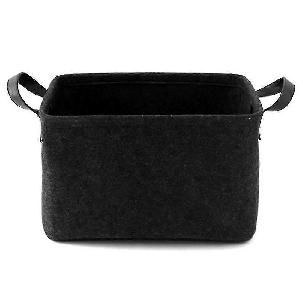 Storage Basket With Two Handles, Felt Basket For Toys, Books,magazines/yy-QH