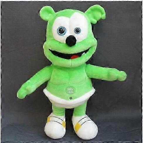 Gummy Bear Plush Toy, Green Musical Bear for Bedtime Companion and Celebration