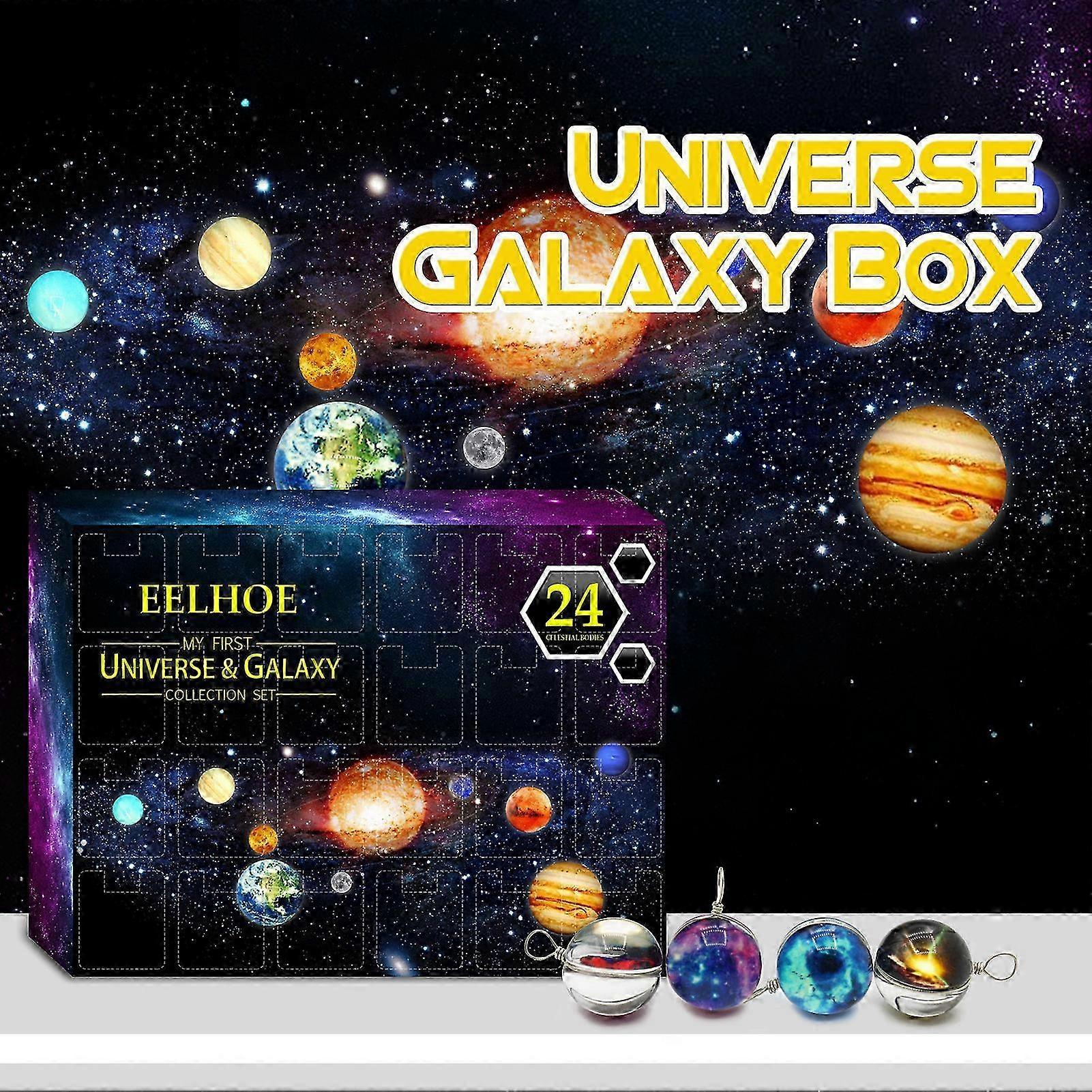 24Pcs/Set The Universe Planet Galaxy Blind Box Kinder Geschenk Countdow