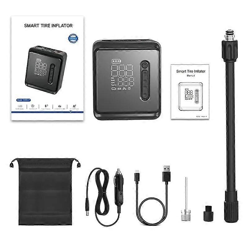 Redkid Gonfleur de pneu intelligent Compresseur d’air de voiture 12VPortable Gonfleur de pneu de voi