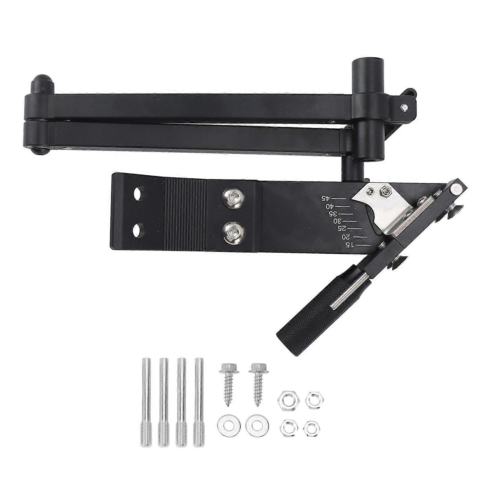 Lawn Mower Blade Sharpener 15 to 45 Degree Adjustable Comfortable Handle for Lawn Mower Blade Black