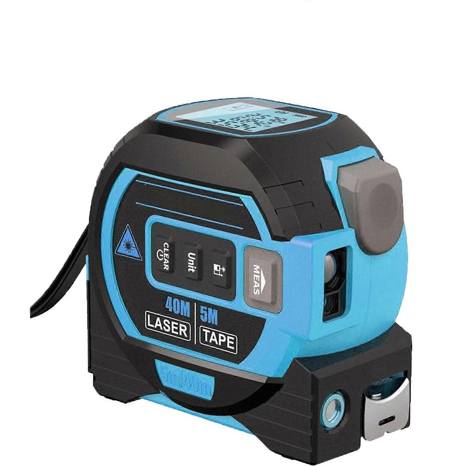 3 In 1 Laser Tape Measure, Digital Laser Distance Meters With LCD Display 40/60m,100% New