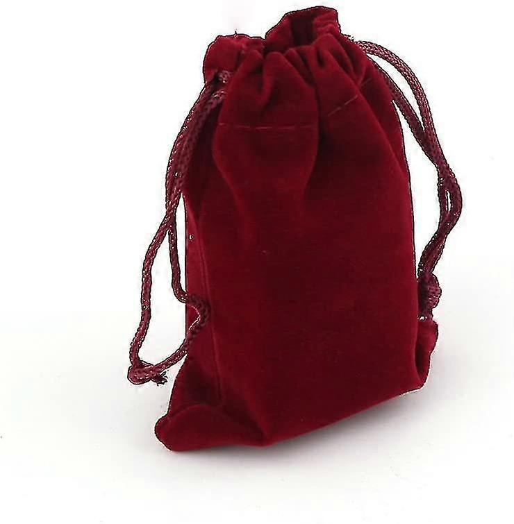 10 stycken sammetsväskor, smycken väskor, sammetsväskor, bröllopsfest presentväskor, röd