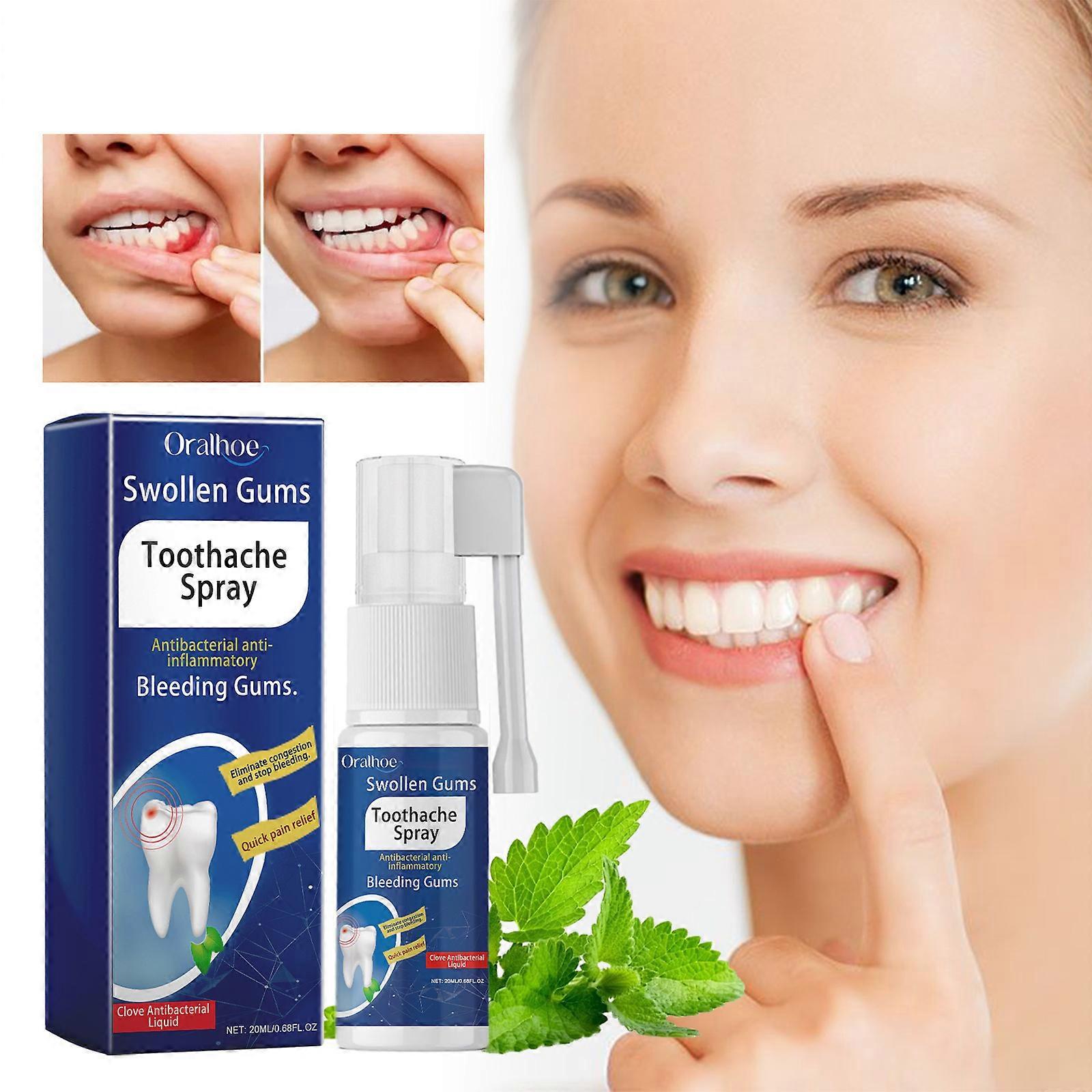 Oral Rinse for Gum Disease and Gingivitis Treatment, Swollen Gums Toothpaste Spray, Alcohol Free Natural Alternate Toothpaste Antibacterial Anti-infla