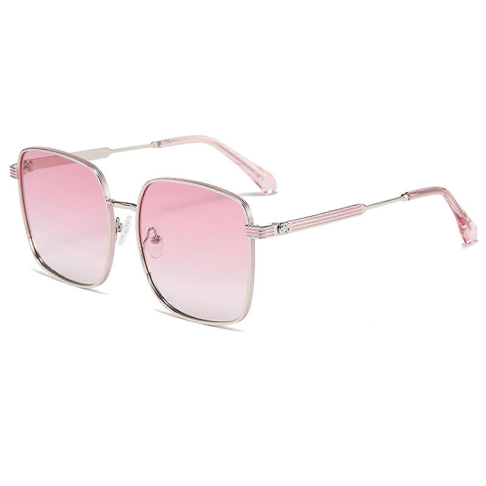 Polarized Sunglasses Lightweight Fashion Big Metal Frame Sun Protection