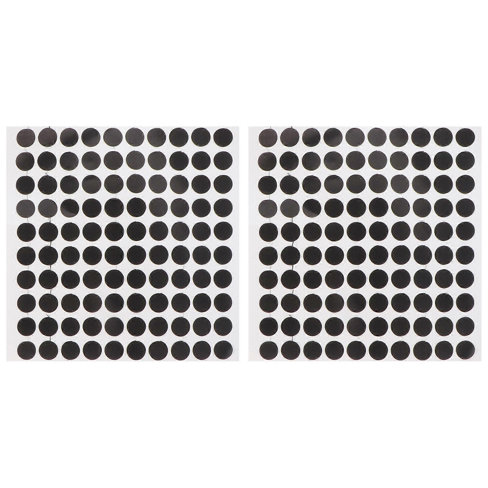 2 Sheets Billiard Table Black Dot Pool Table Marker Dot Billiard Marking Stickers for Club Use
