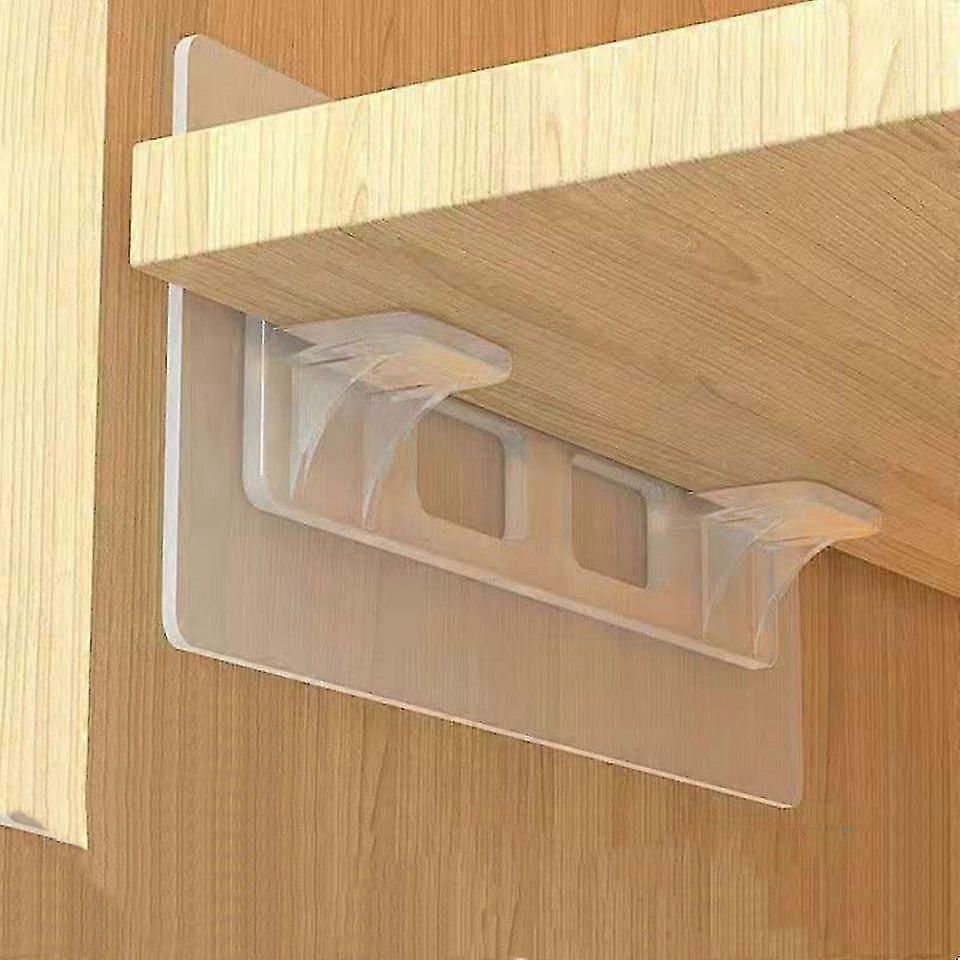 4kpl vaatekaappi Traceless Liimakerros Tuki Reikä Vapaa Kaappi Osio Kerrostettu Vedä Tuki Kantava pidike