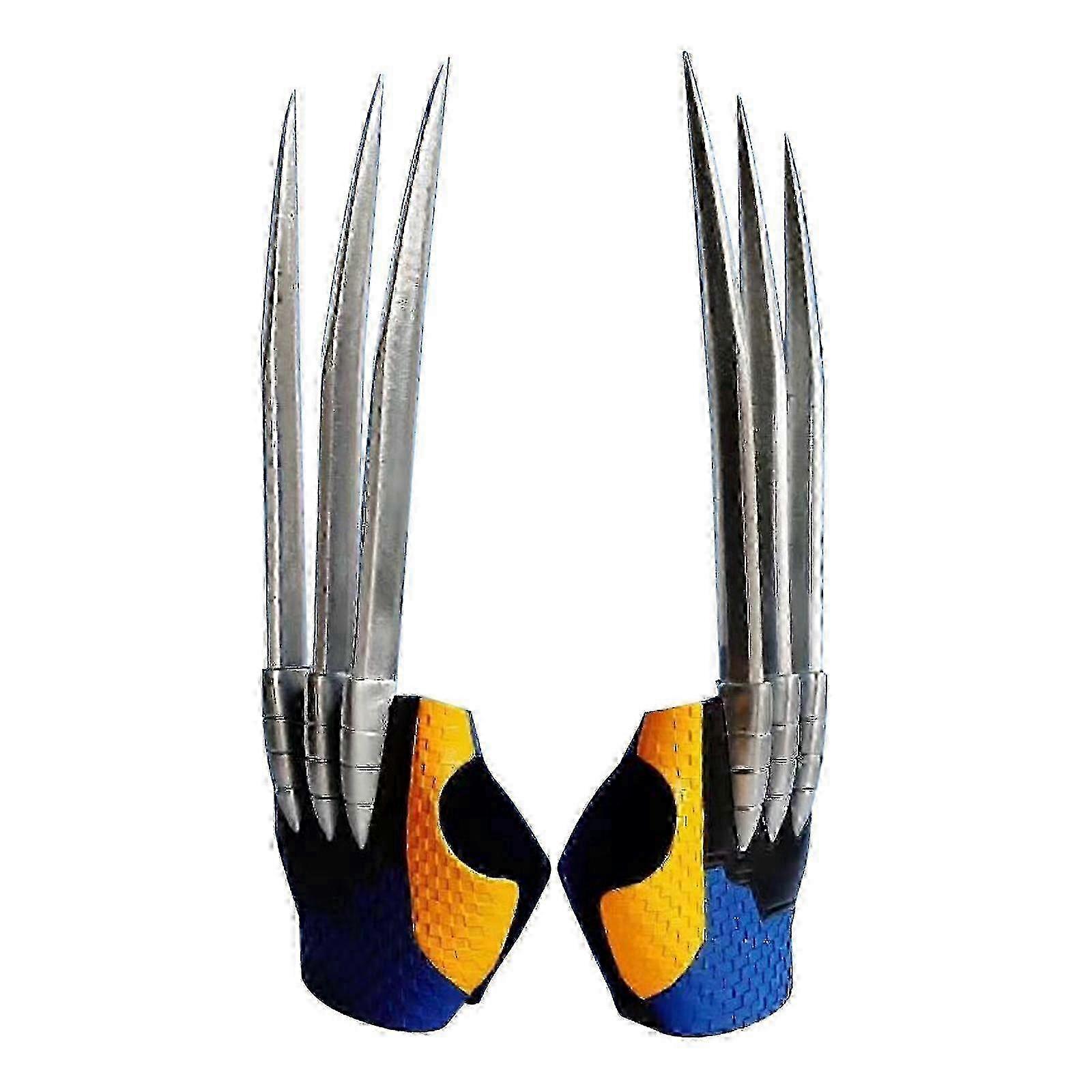 Wolverine Claws Gloves 1:1 Wearable Wolf Claw Toy - Plastic Weapon Cosplay Props Wolverine Action Figure for Kids & Collectors
