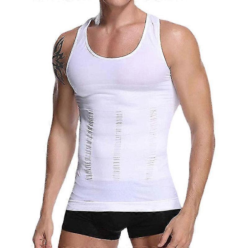 uomo ginecomastia compressione camicia vita trainer dimagrante biancheria intima body shaper controllo della pancia sottile canottiera