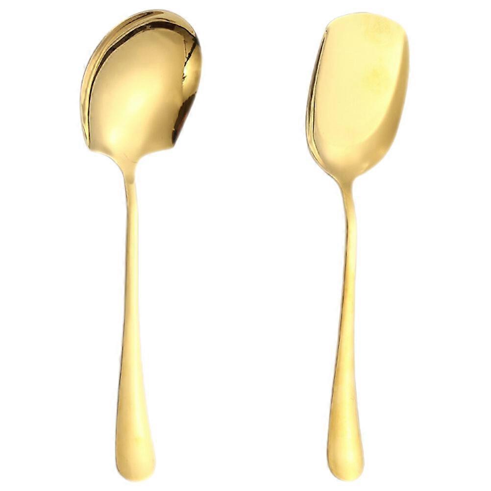 2stk rustfritt stål serveringsskje bankett servering redskap buffet servering spade