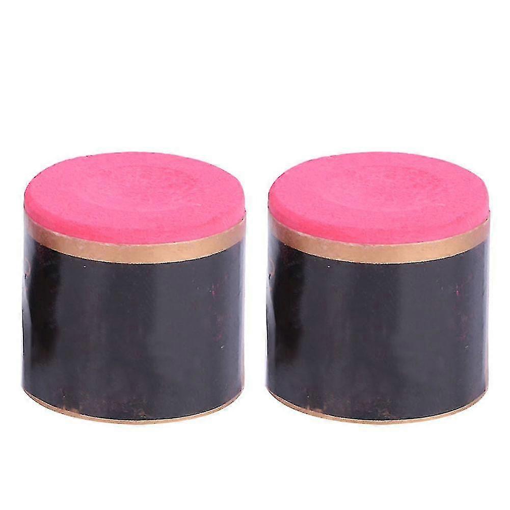 2pcs No Slip Cue Tip Chalk Billiard Pool Cue Dry Chalk Accessory For Snooker Pool (green)-MXBC