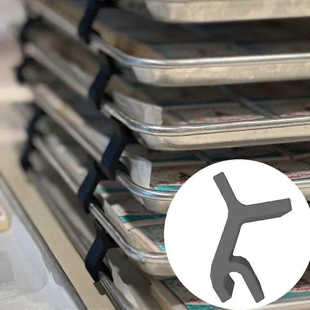 4pcs Kitchen Tray Holder Pallet Rack Baking Sheet Stacker,100% New