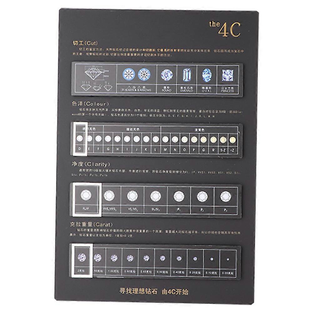 Foldable Jewelry Diamond Display Board Practical Presentation Explanation Tool