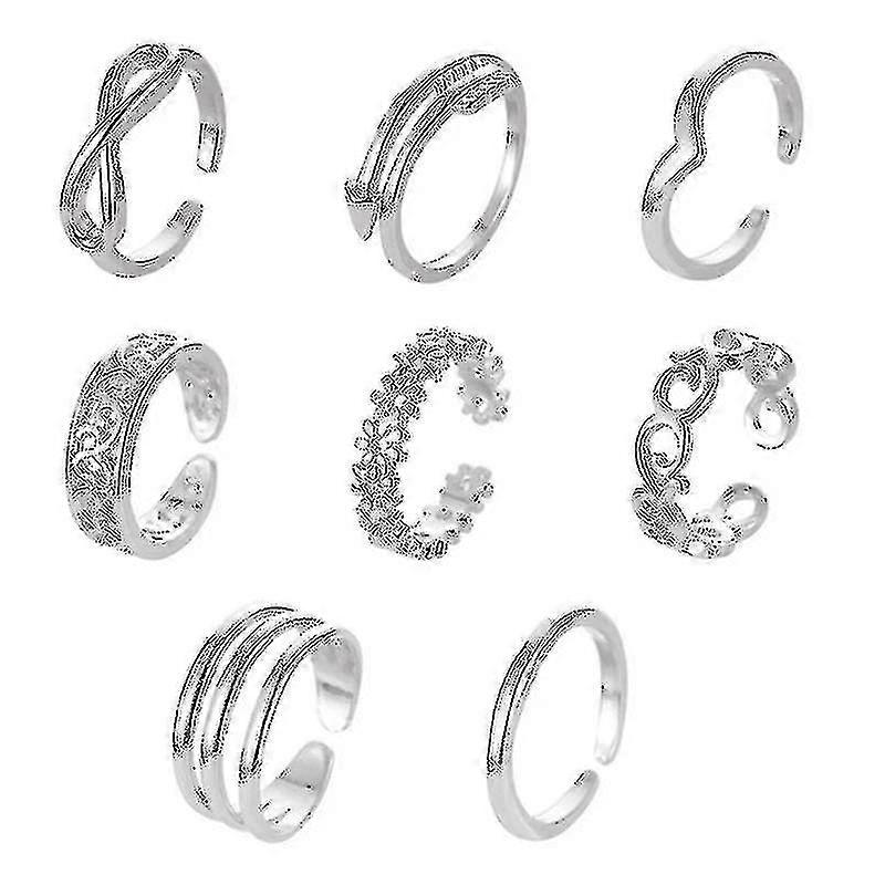 Copper Toe Rings For Women Open Toe Rings Adjustable Tail Ring