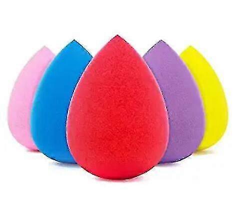 Beauty Egg 3/5 Pcs  Colorful Egg For Foundation Face Makeup Soft&bouncy,non Latex, No Smell Random Color -r