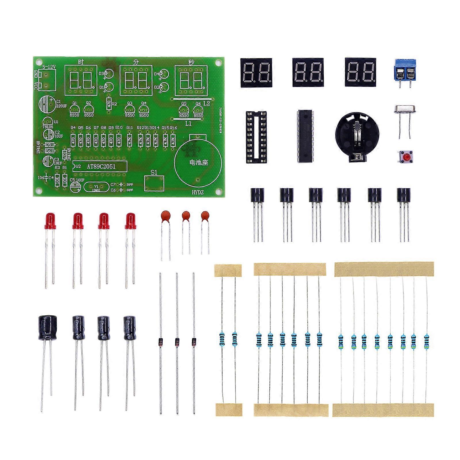 DIY Electronics Soldering Practice Kit Stylish and Functional Digital Clock