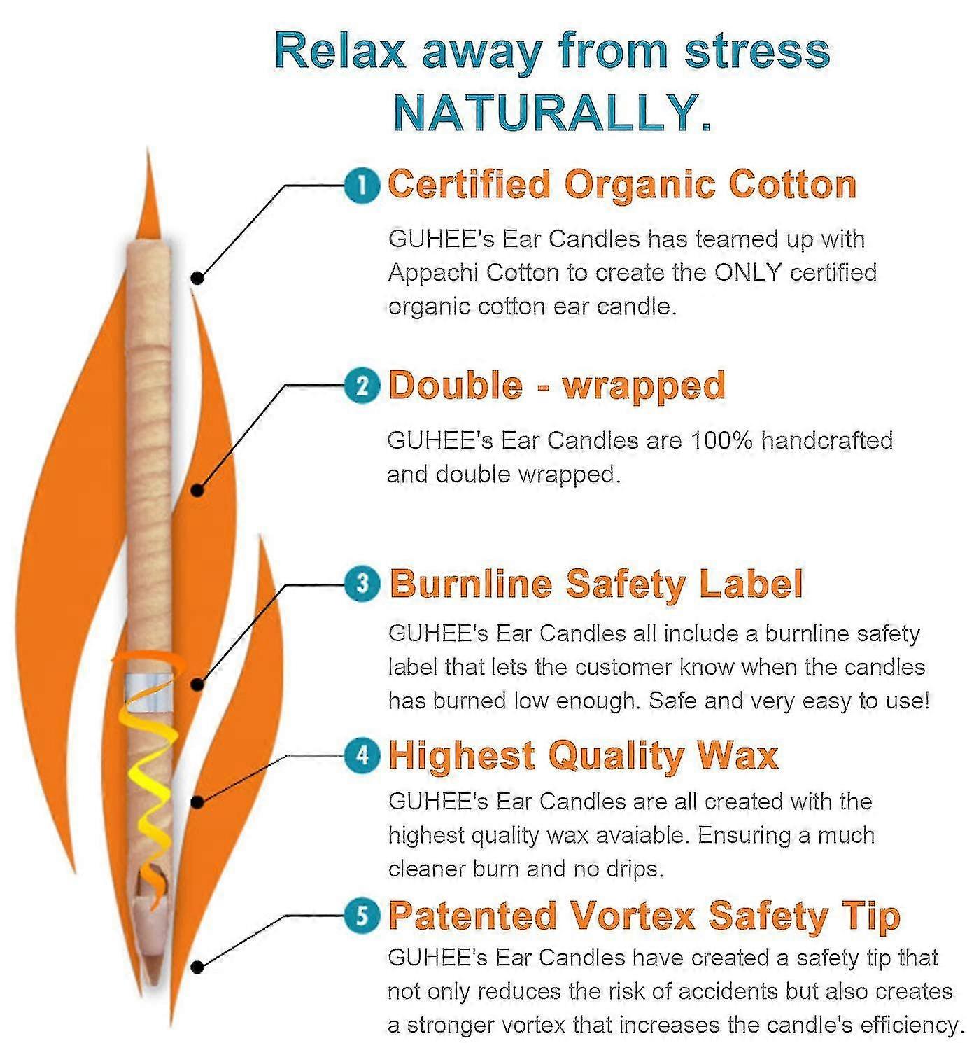 Øre 10 stykker Øre av bivoks, øre