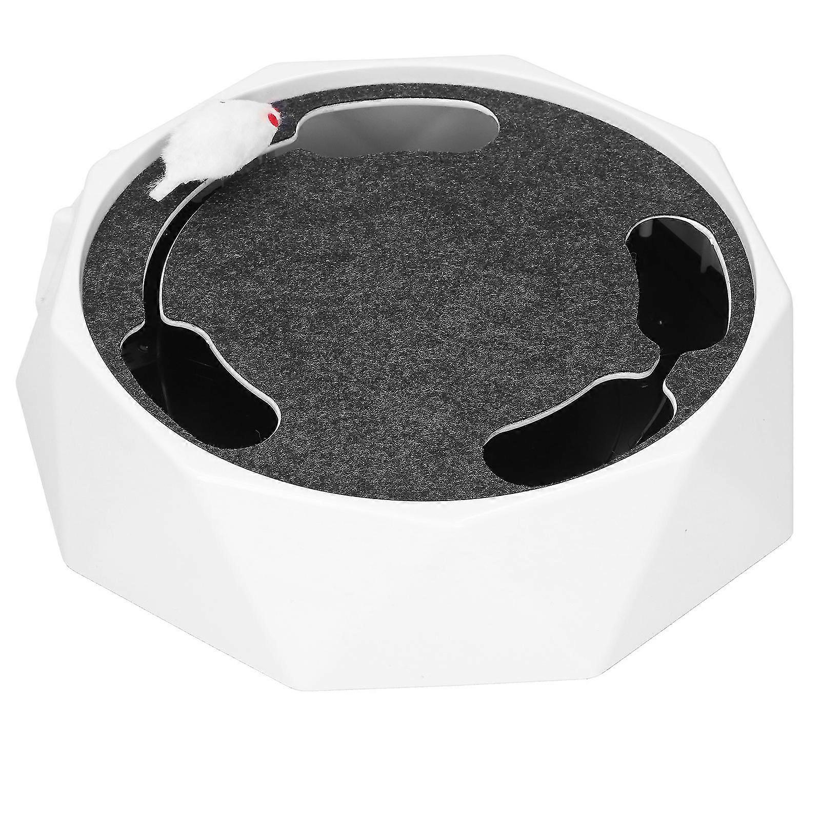 Laser Cat Maze Teaser Toy Interactive Plastic Turntable with Battery-Operated Mice