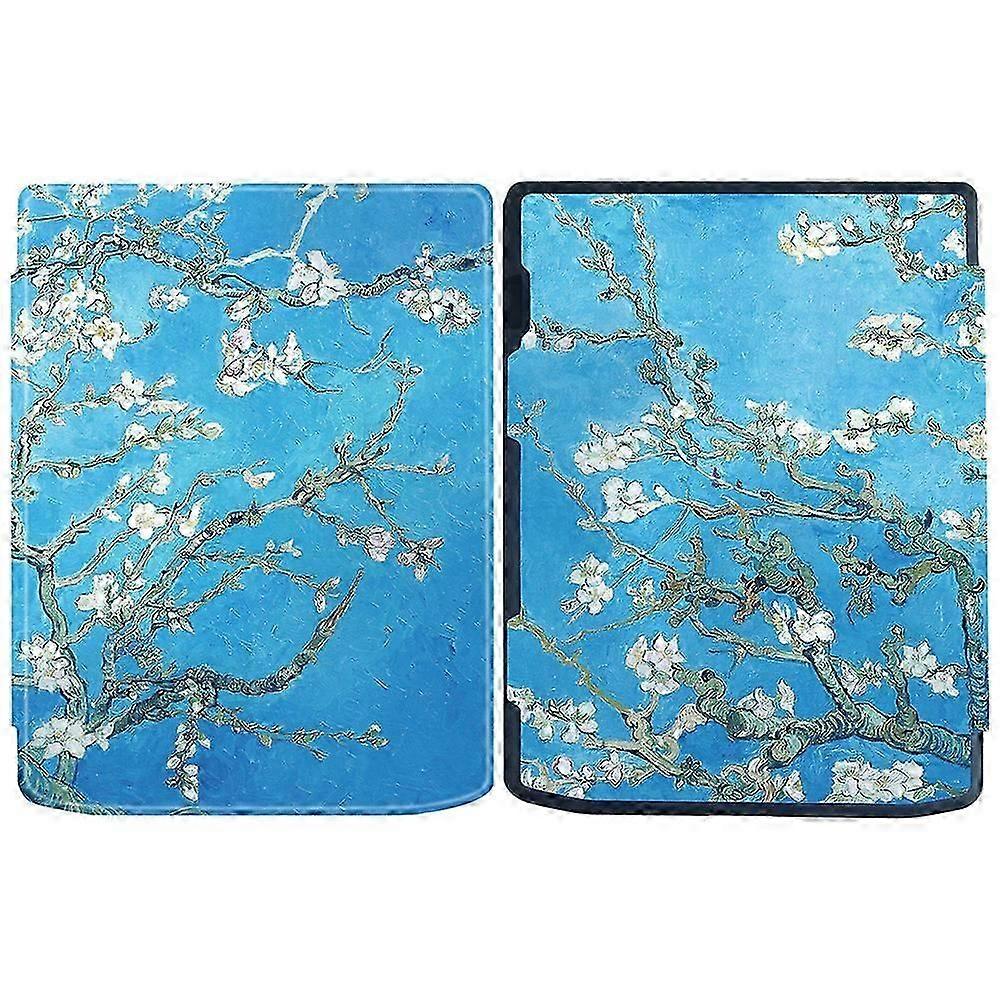 For PocketBook InkPad Color 2/ 3 PB743 E-Reader Case Pattern Printing PU Leather Flip Cover