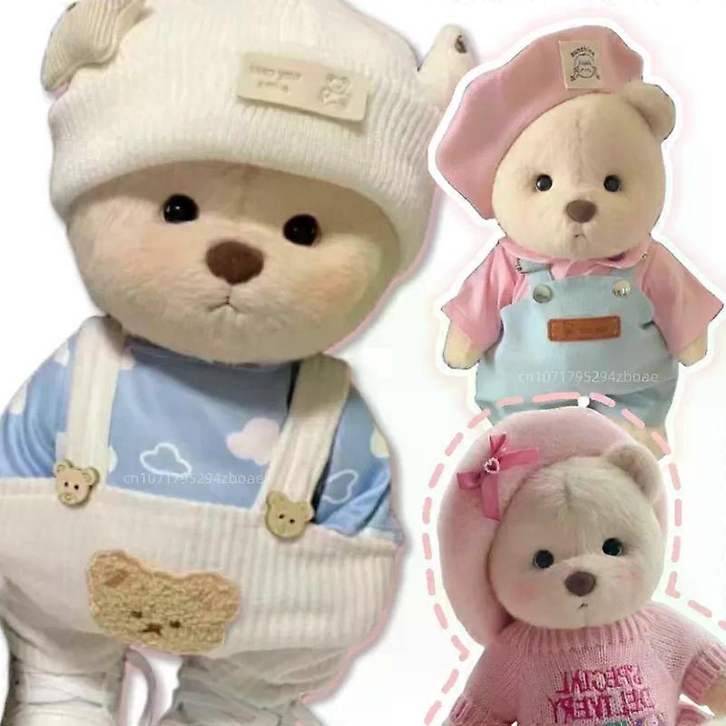 30 سنتيمتر عالية الجودة اليدوية الدب أفخم لعبة تأثيري تغيير اللباس القماش فتاة عناق حبيب أفخم دمية لصديقة هدية عيد الميلاد