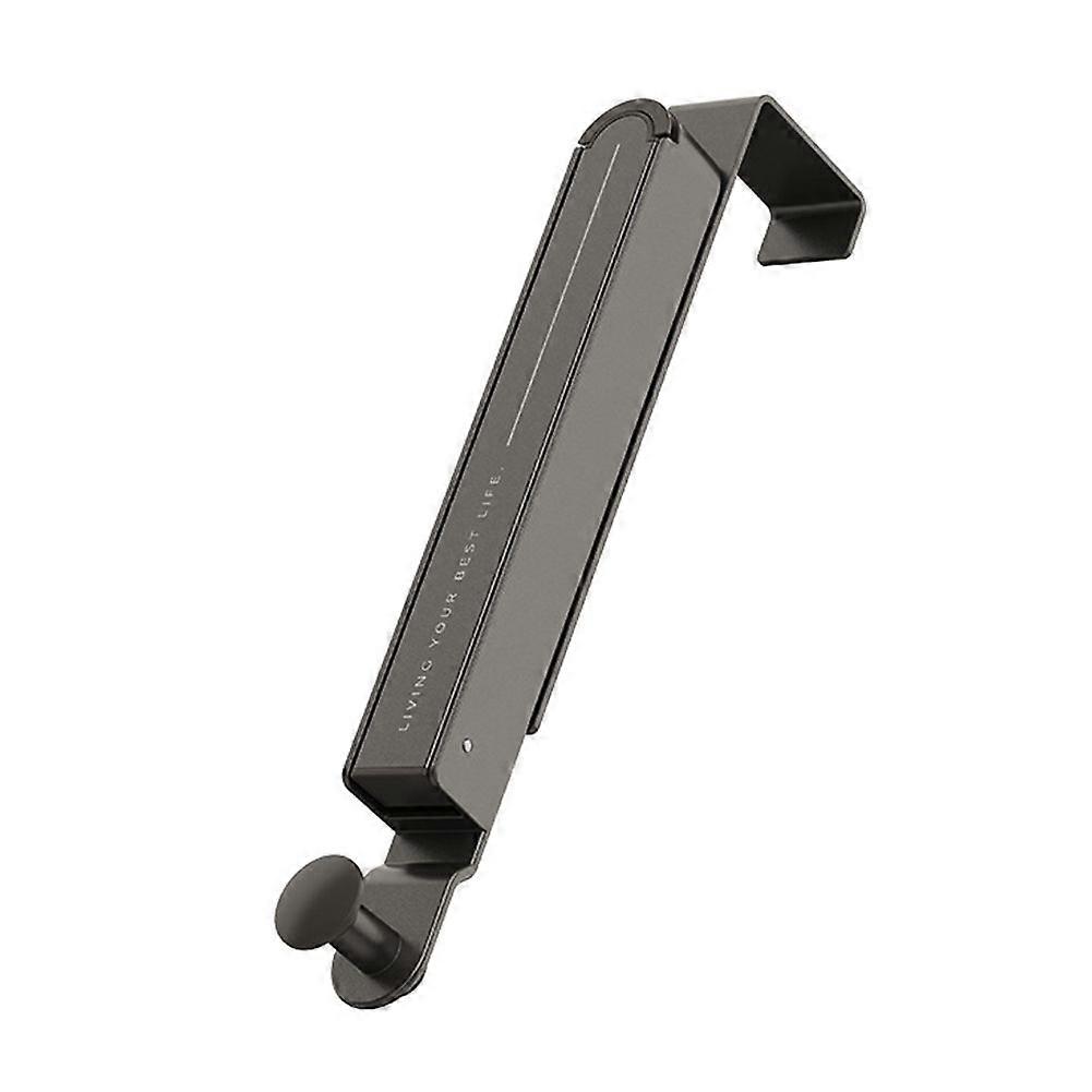 Folding Clothes Drying Rack, Aluminum Alloy over the Door Hanger with Retractable Rod, Foldable Por