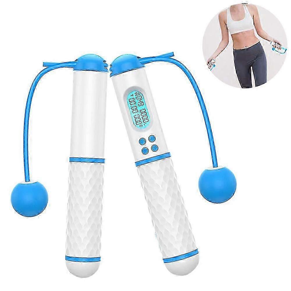 Jump Rope Digital Weighted Ropeless Skipping Rope Adjustable Cordless -ZY