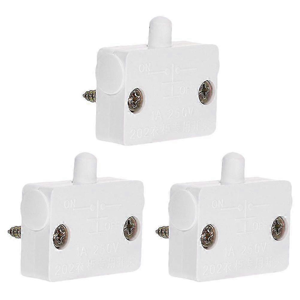 3pcs Door Switch Automatic Light Switch Touch Lamp Electrical Light Switch