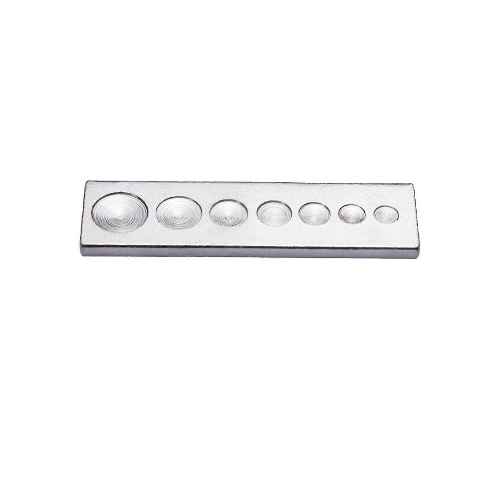 Rivet Punch Installation Tool Carbon Steel Clear Texture Portable Craft Snap Rivet Fasteners Button Installation Tools7 in 1 Base