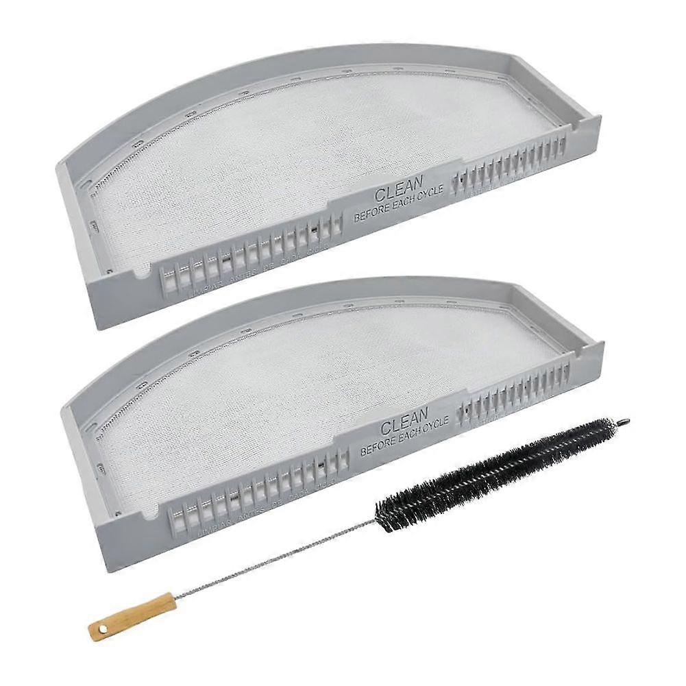 2-pack WE03X23881 rostfritt stål torktumlare luddfilter byte för / GTD42EASJ2WW torktumlare skrid