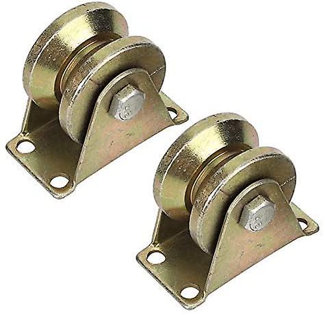 2 Diameter V-plate Casters With Reverse Track Bracket
