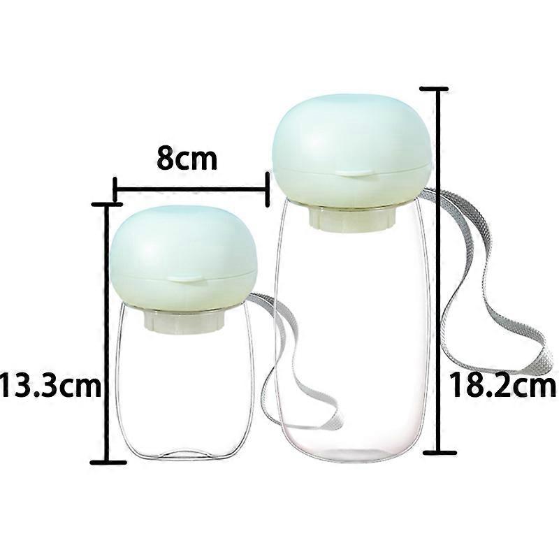 Tasse à eau pour animaux de compagnie vert clair - Style champignon 330ml