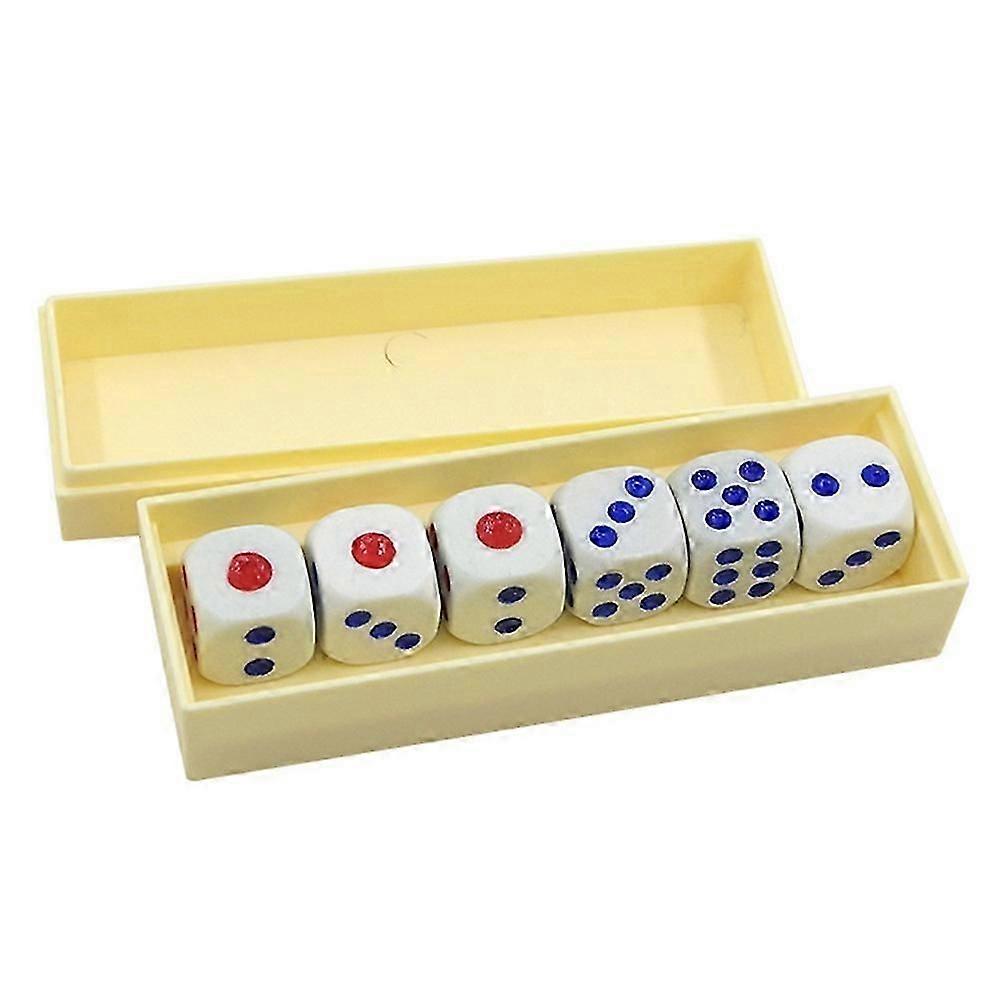 Six Die Tapping Loaded Dice Roll Prediction Number Box Game Magic Trick Kids Toy