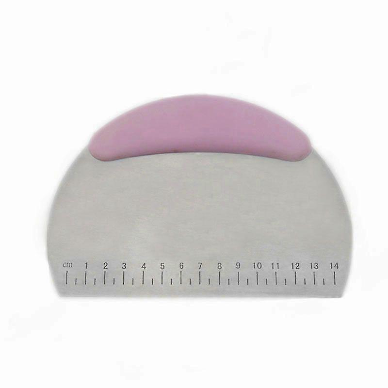 Stainless steel noodle cutter with scale flour dough scraper cream candy noodle cutter baking tool single-sided cutting spot