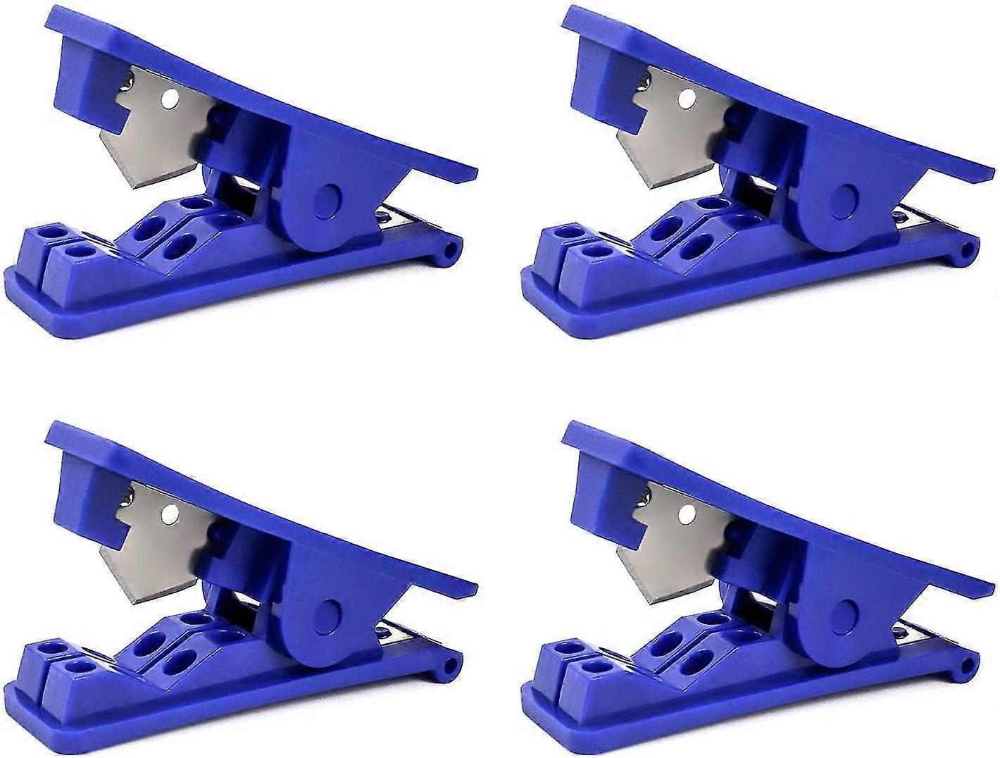 4 حزمة بولي كلوريد الفينيل أنبوب القاطع النايلون البلاستيك خرطوم القاطع لمدة تصل إلى 1/2 "أود" بو بي أنبوب، الأزرق