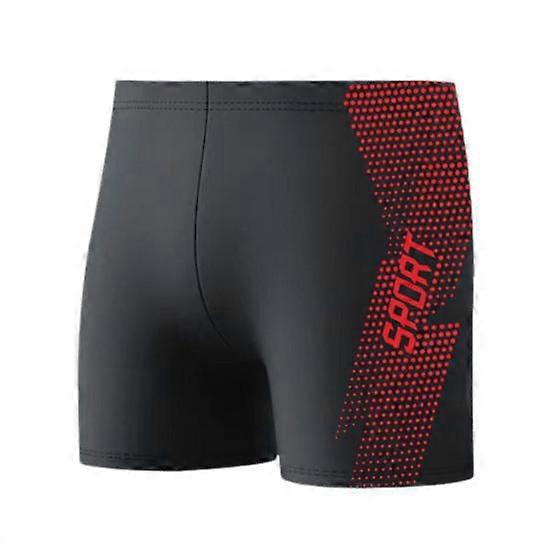 Men Swimming Trunks Quick Dry Soft Elasic High Waist Thin Plus Size Soft Slim
