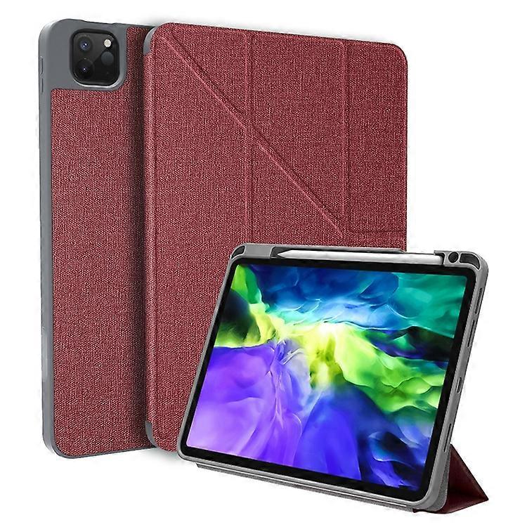 For iPad Pro 11 2022 / 2021 / 2020 Mutural Multi-fold Smart Leather Tablet Case(Black)