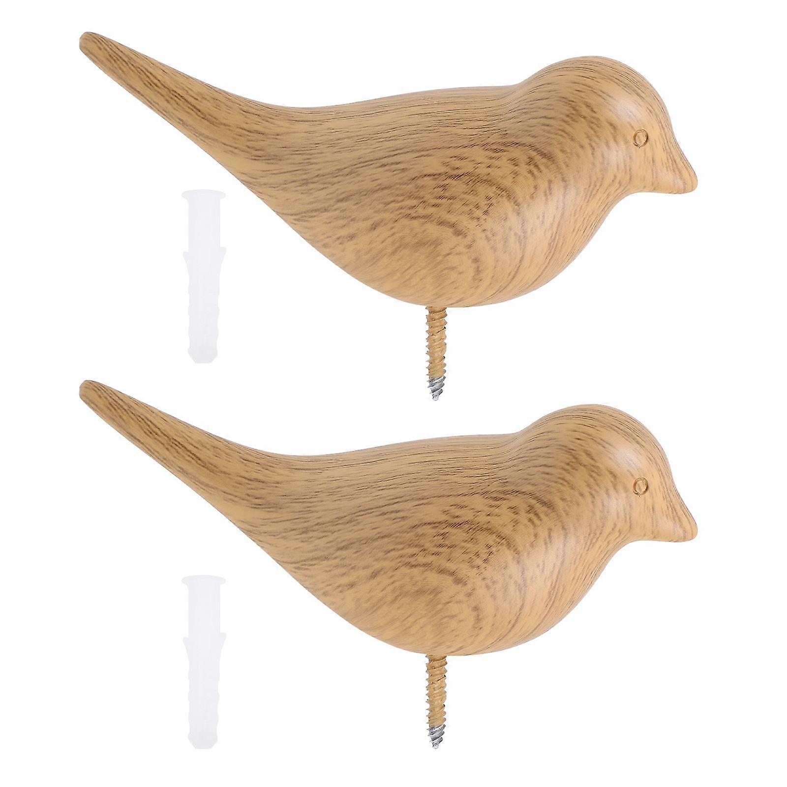 2 Pcs Clothes Hooks Bird Shaped Hat Hooks Wall Mount Hooks Coat Hanging Hooks