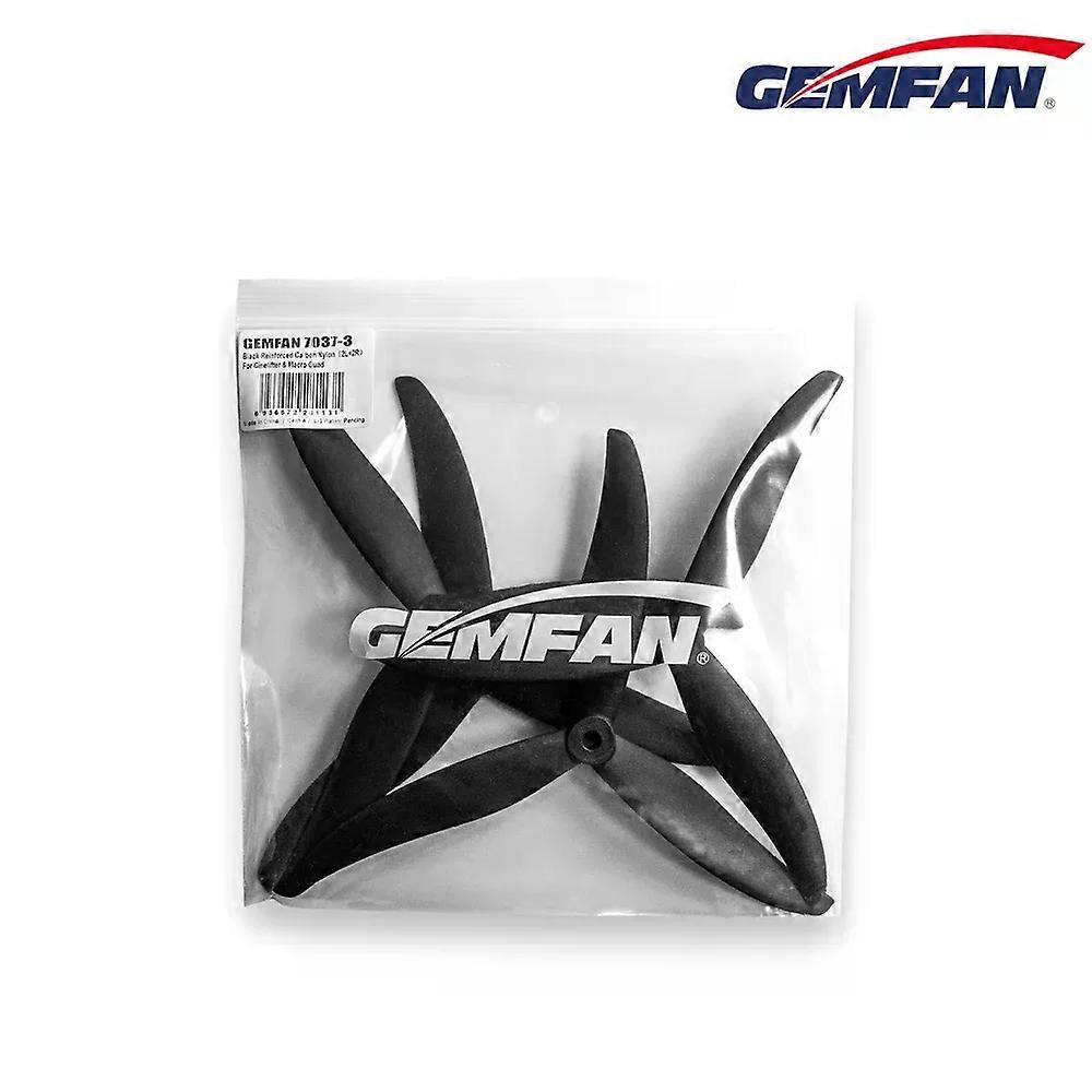 Gemfan CL 7037 7X3.7X3 3-Blade Durable Black Reinforced Nylon Carbon Propeller for FPV 7 inch Cinelifter MacroQuad DIY P