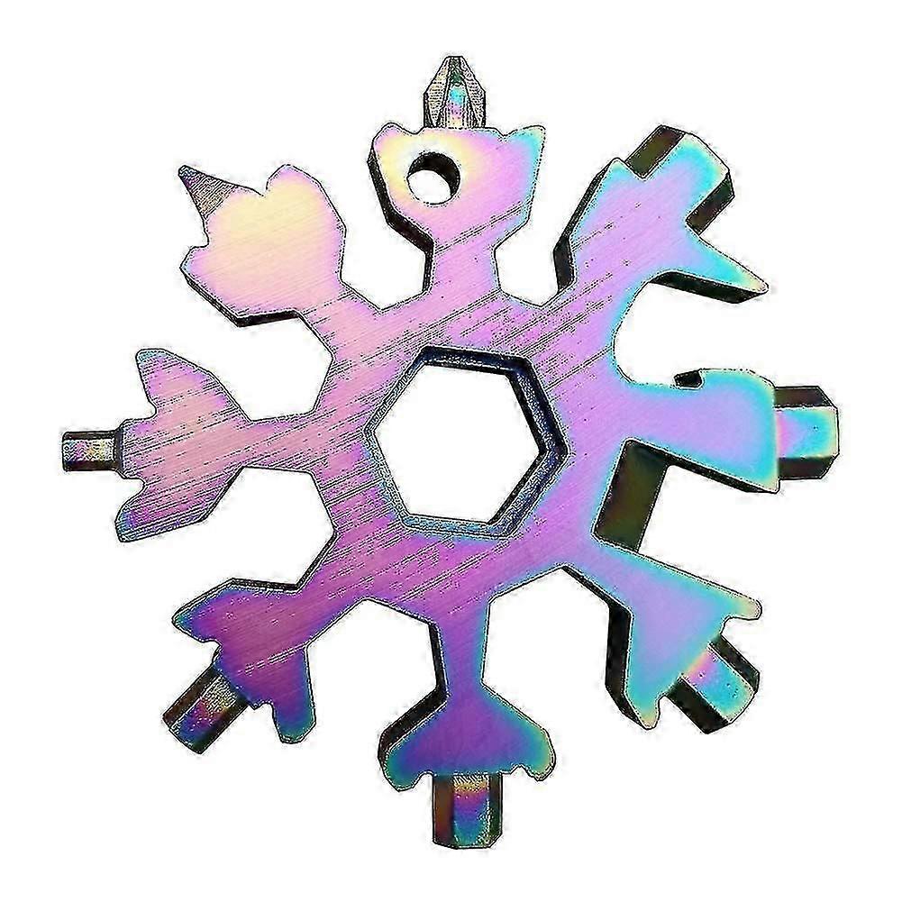 Snowflake Multitool, 18-in-1 Stainless Steel Snowflake Standard Multitool, Snowflake Wrench With Box