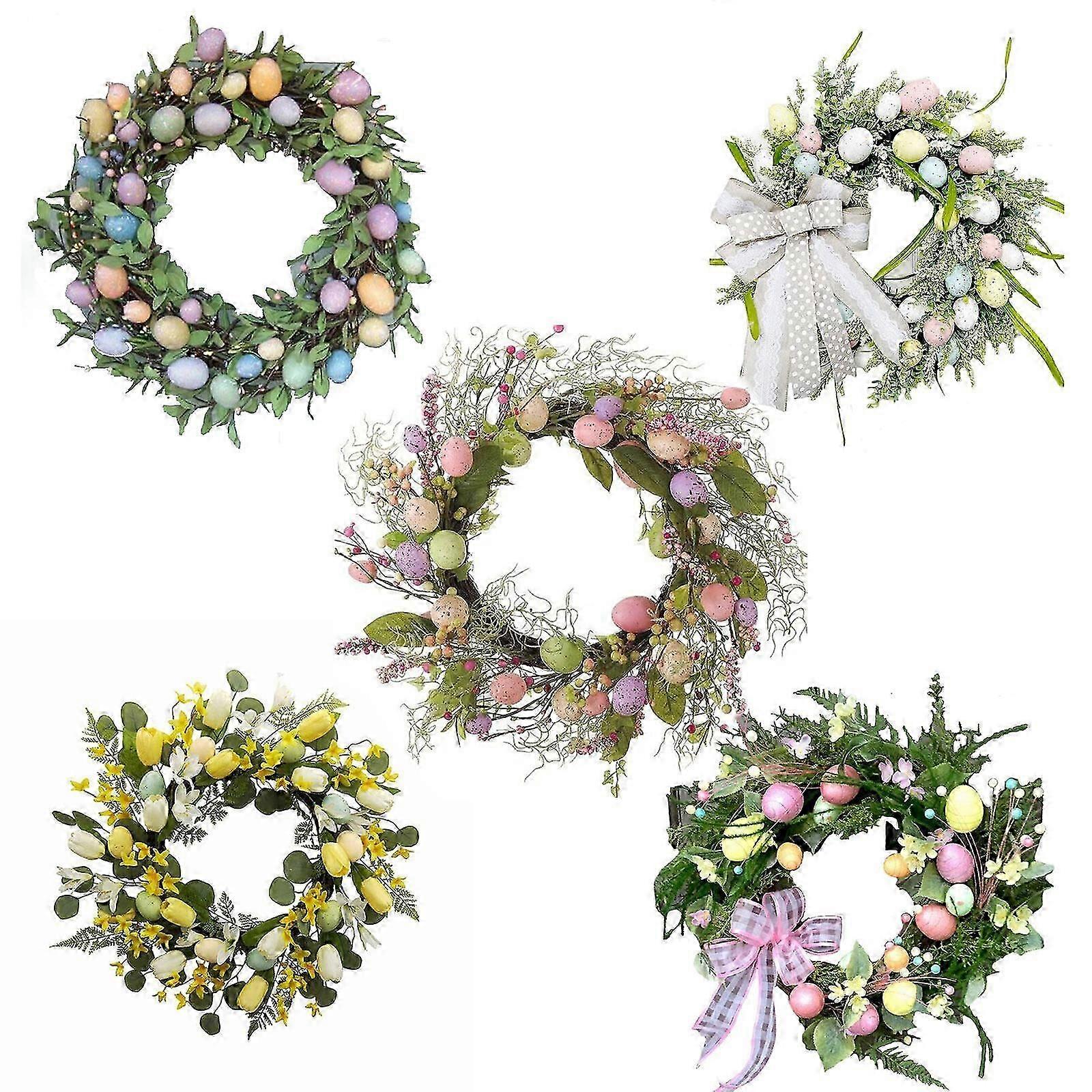 2023 New Easter Colorful Berry Wreath  Artificial Easter Wreath Easter Egg Wreath Easter Celebration