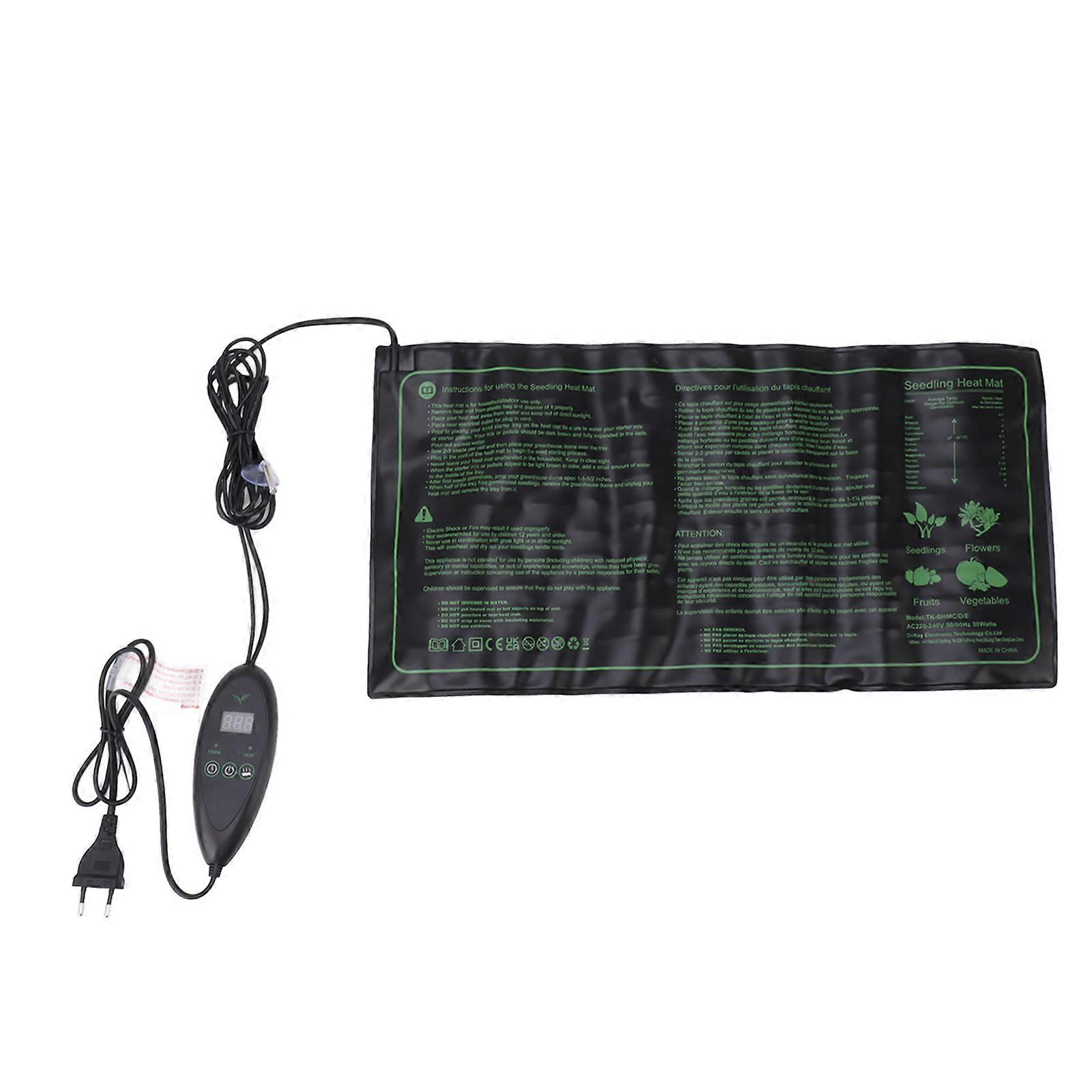 Seedling Heat Mat, Digital Thermostat, EU Plug