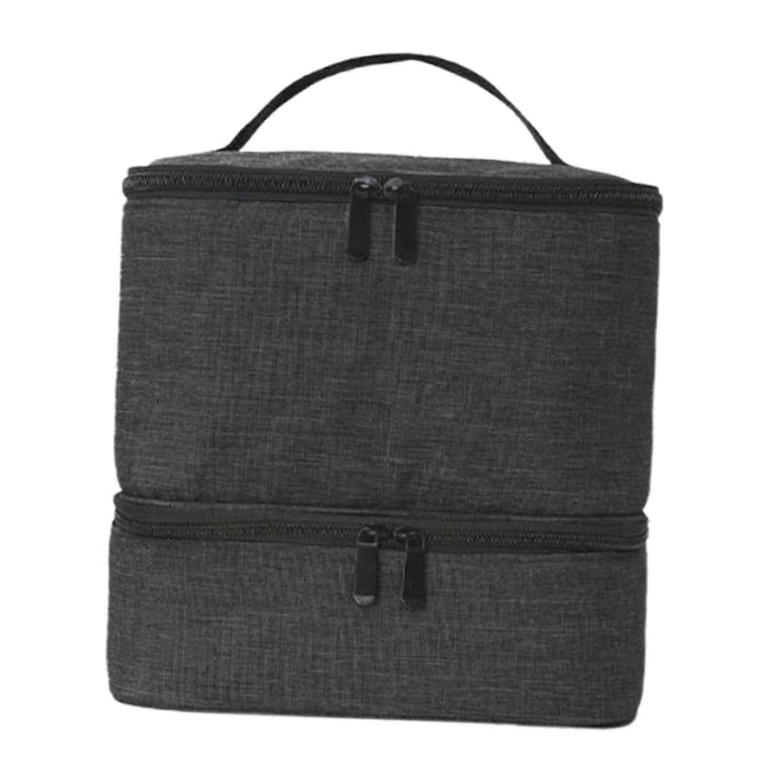 マニキュアキャリングケースバッグポータブル旅行用ネイルニスマニキュアセットブラック