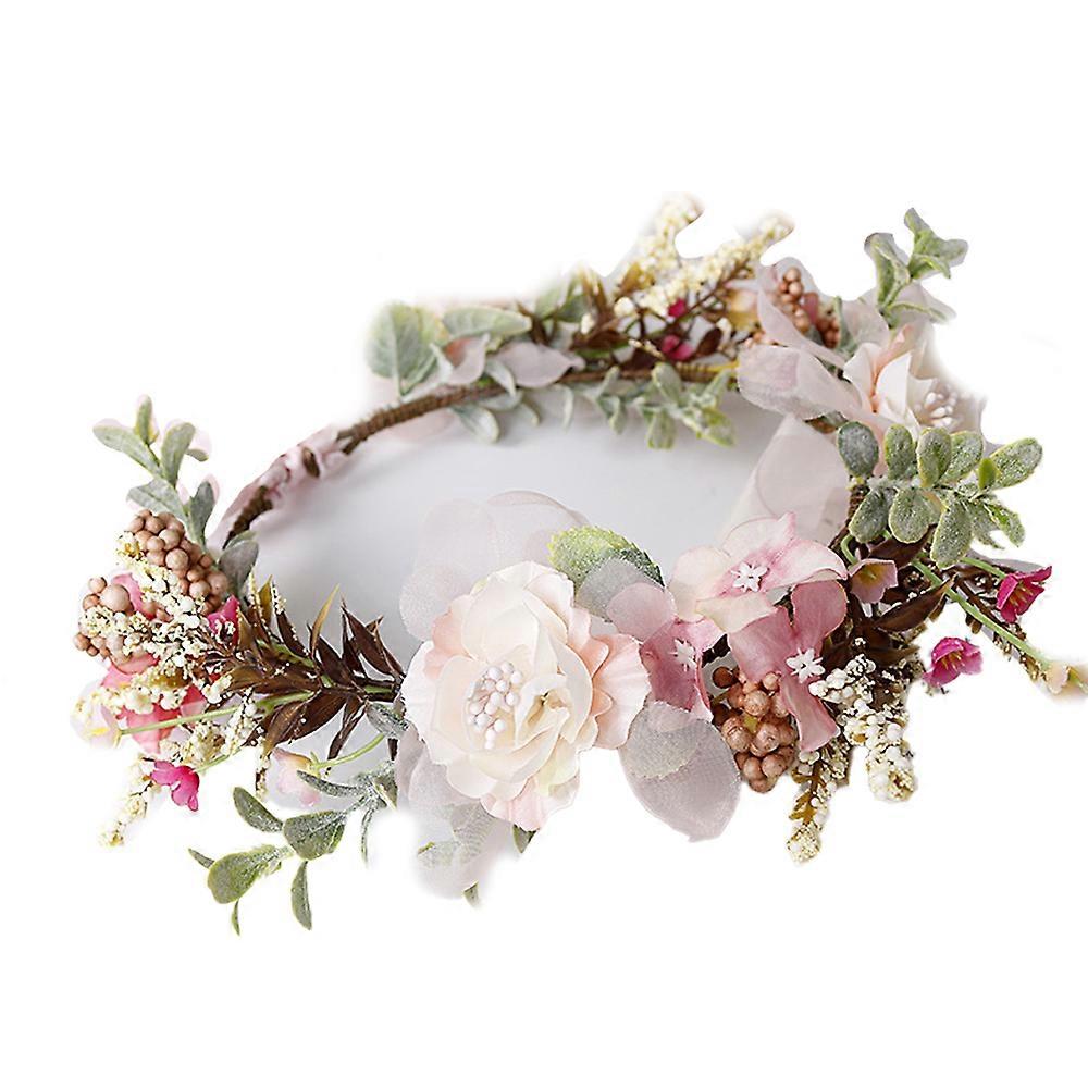 Blomst pannebånd, hårkrans, bryllup hodeplagg
