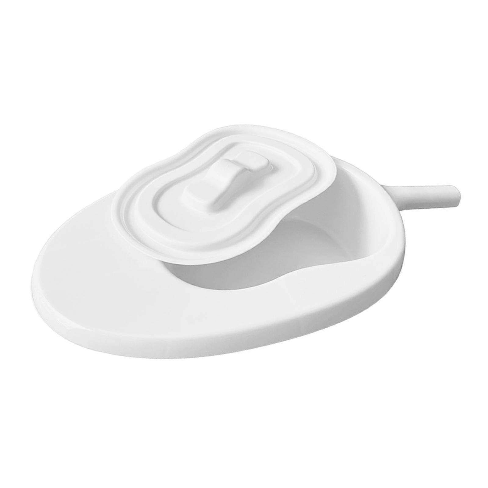 Bed Pan with Lid and Integrated Handle Suitable for Both Men and Women
