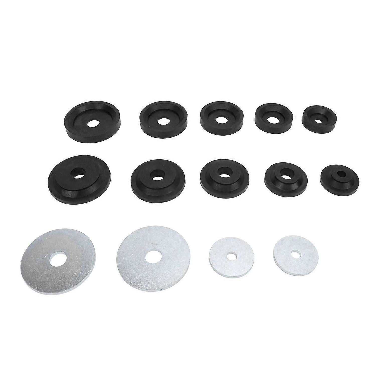 Sheet Metal Dimple Die Set Carbon Steel Flared Hole Dimple Dies Backing Discs Set for Harbor Freight